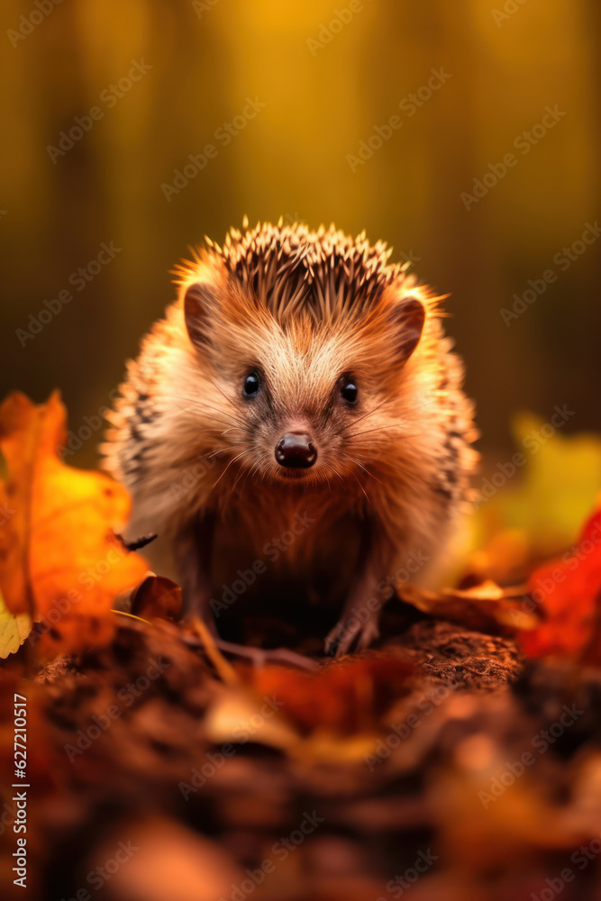Hedgehog, Wildlife Photography, Generative AI Hedgehog, Wildlife Photography, Generative AI