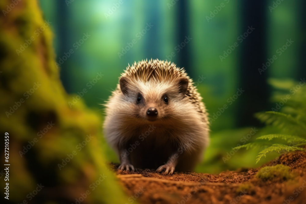 Hedgehog, Wildlife Photography, Generative AI