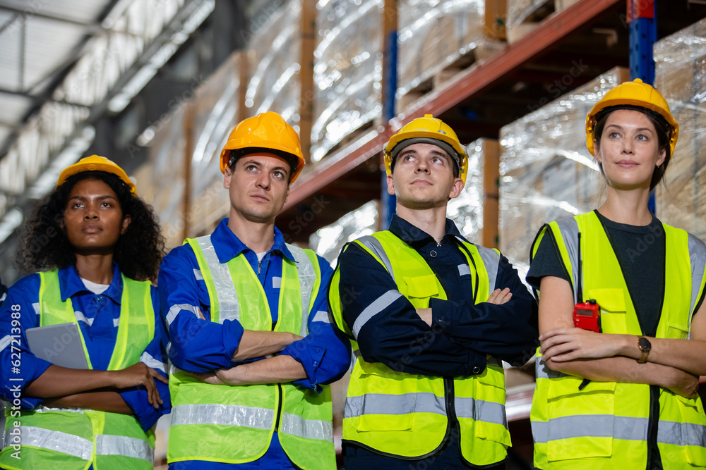 Team engineering worker technician, workshop manufacturing, Teamwork in industry factory. group professional technician industrial. warehouse worker. Team engineering worker technician, workshop manufacturing, Teamwork in industry factory. group professional technician industrial. warehouse worker.