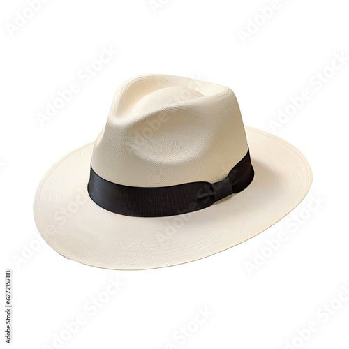 Panama hat isolated on white