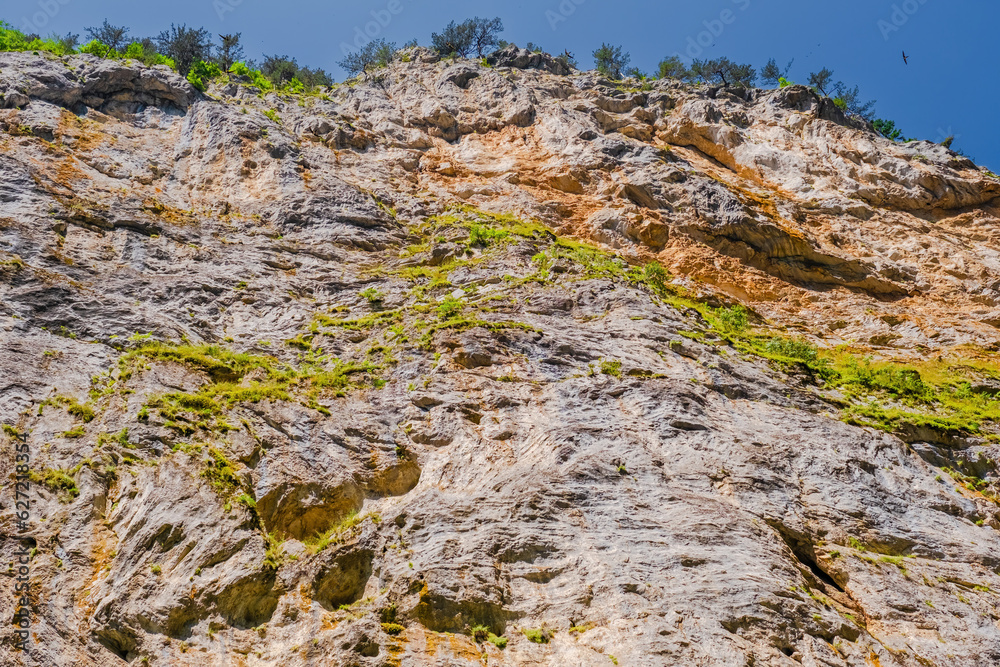 Trigrad gorge canyon of vertical marble rocks in rhodope mountains Trigrad gorge canyon of vertical marble rocks in rhodope mountains