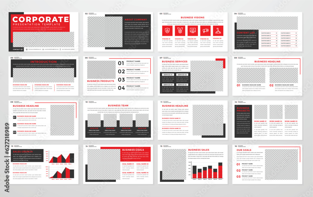 business presentation template editable vector design business presentation template editable vector design