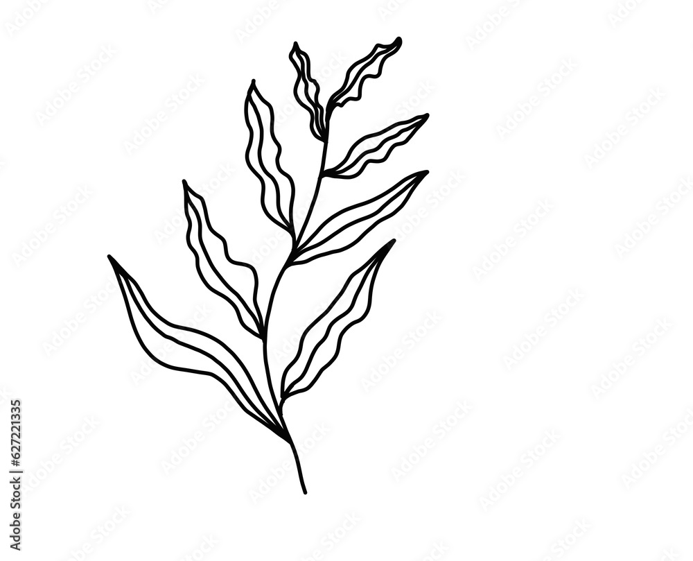 Naklejka premium branch of wheat