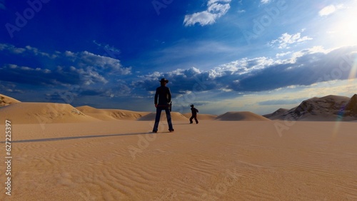 cowboy in the desert