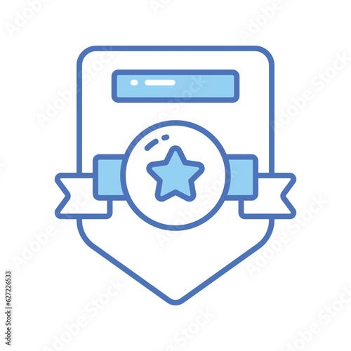 Check this creatively designed vector of certificate in trendy style, premium icon