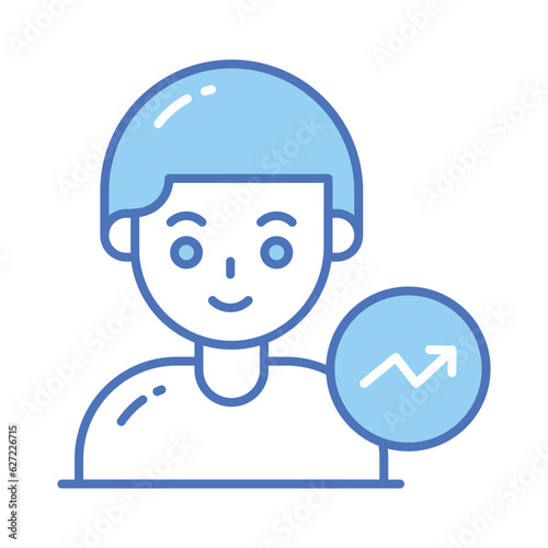 Data scientist vector design isolated on white background, premium icon