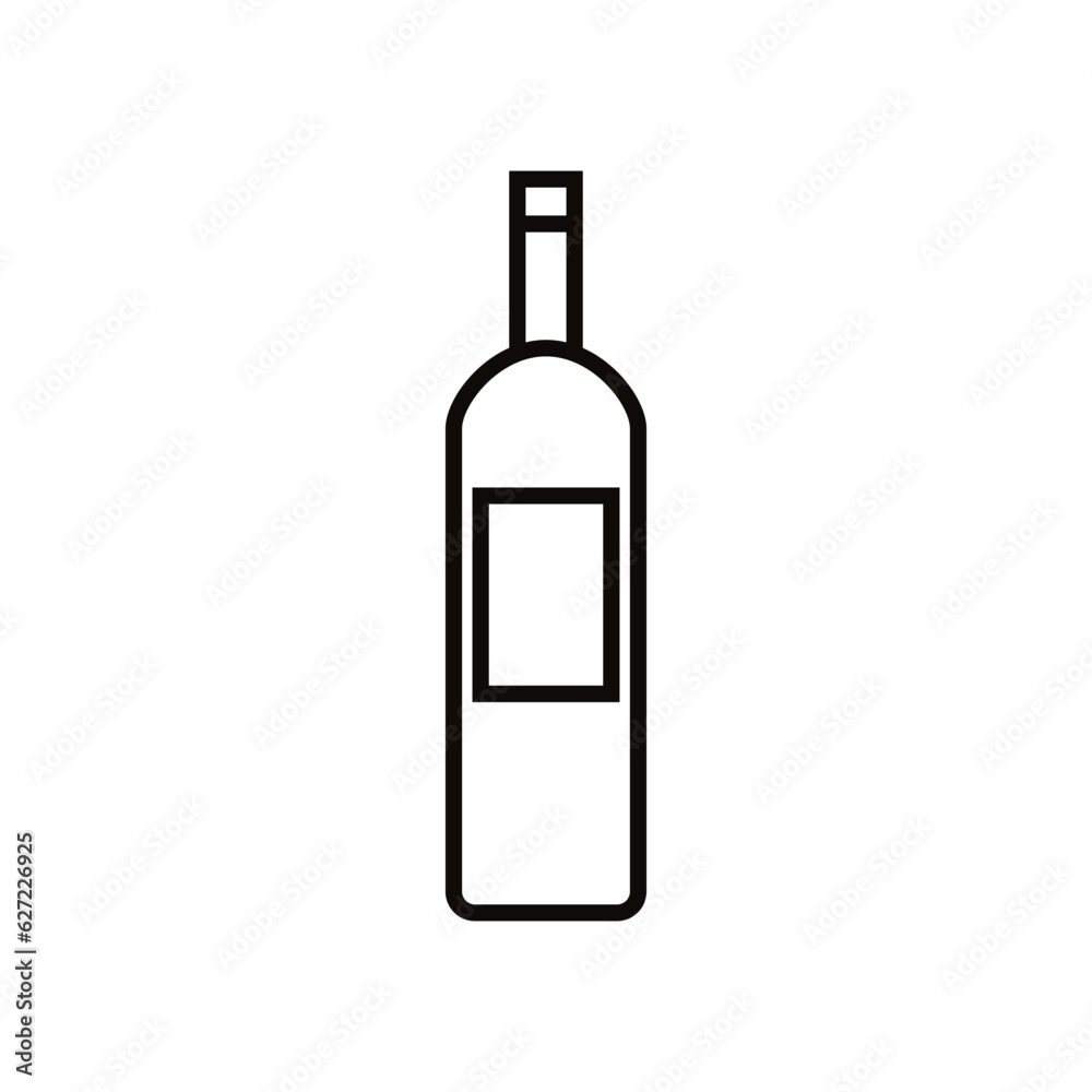 Bottle icon vector. Bottle for water illustration sign. Bottle of alcohol symbol or logo. Bottle icon vector. Bottle for water illustration sign. Bottle of alcohol symbol or logo.