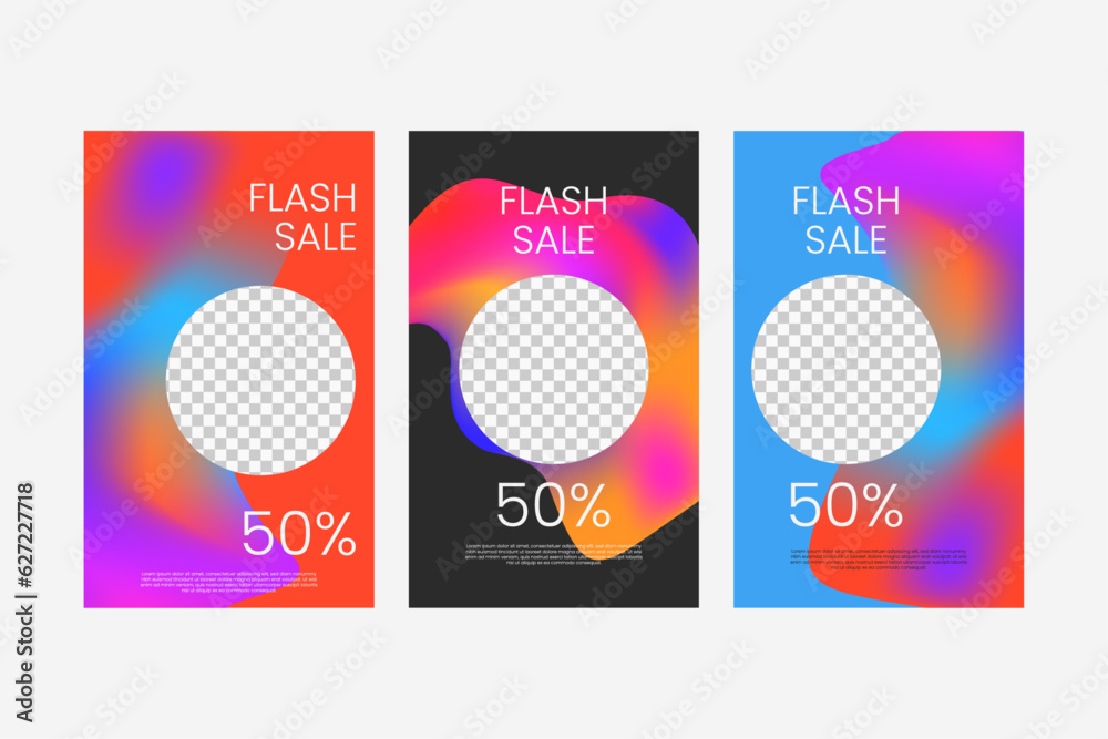 Modern web banner for social media story post, template design in pastel colors. Big sale promotion. Vector stylish illustration for web, banner, poster, shop, discount, sale, product