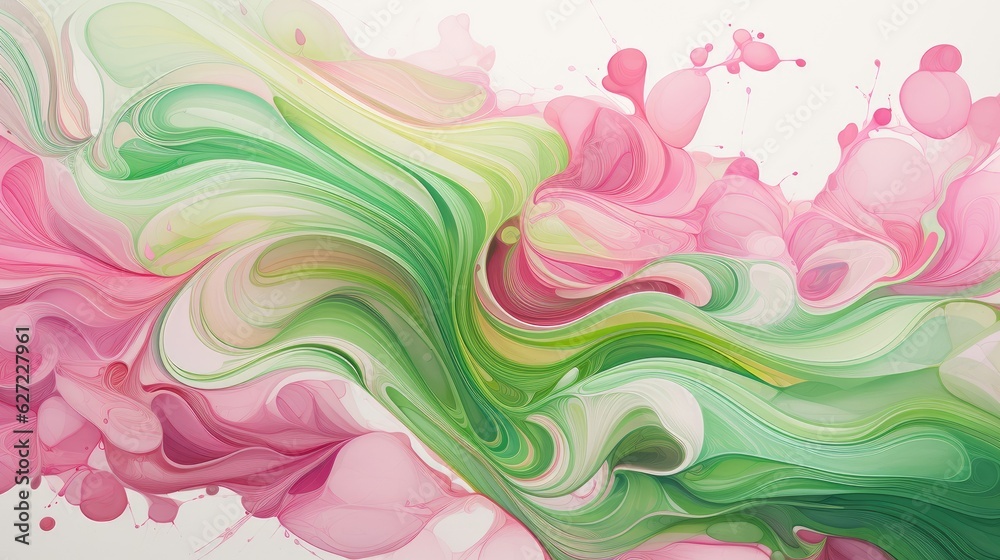 background with liquid paint in bright colors