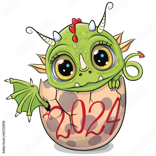 Baby Dragon is hatching from the egg