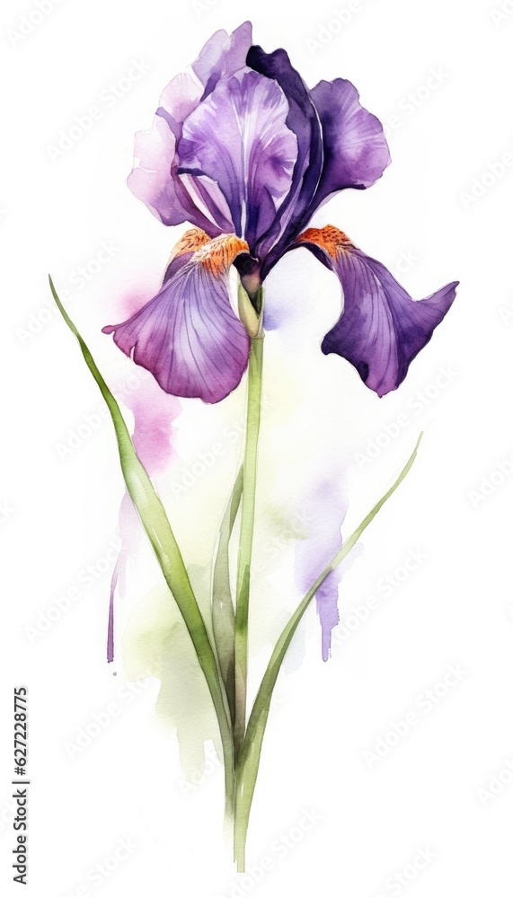 iris isolated on white