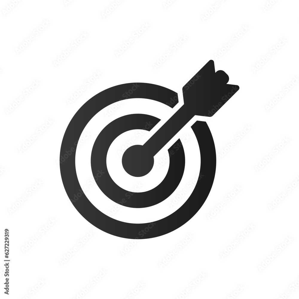 Target icon isolated on white background Target icon isolated on white background