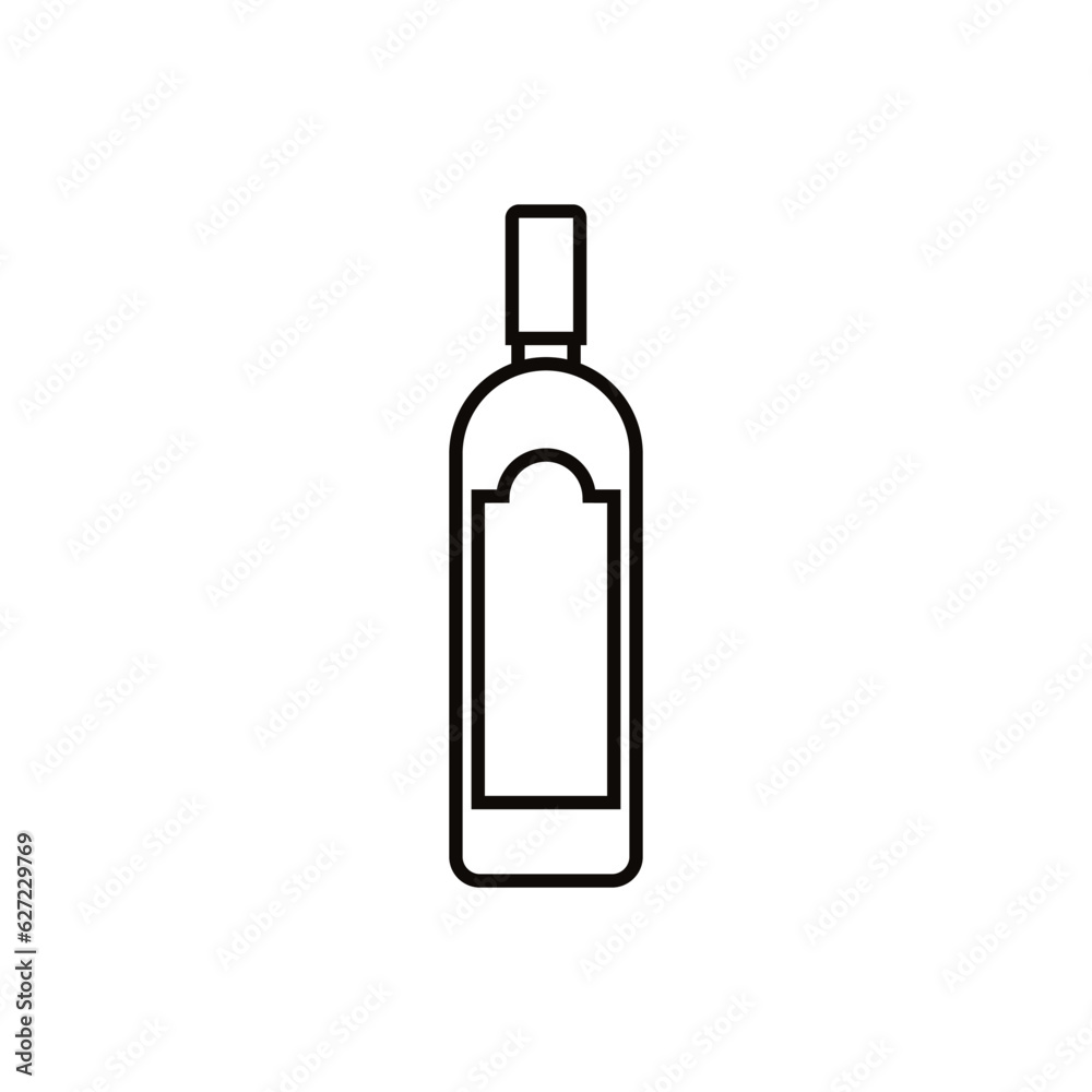 Bottle icon vector. Bottle for water illustration sign. Bottle of alcohol symbol or logo. Bottle icon vector. Bottle for water illustration sign. Bottle of alcohol symbol or logo.