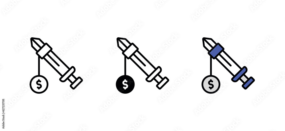 Premium Game icon design with white background stock illustration Premium Game icon design with white background stock illustration