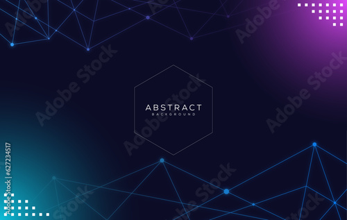 abstract geometric blue background with lines