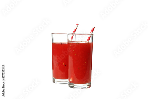 PNG, Watermelon smoothie isolated on white background