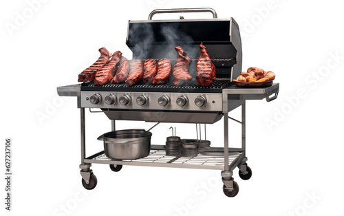 Grilling Stand on transparent Background. Generative AI photo
