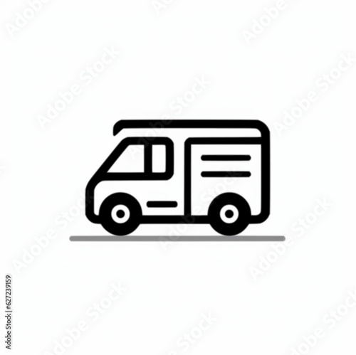 ambulance on white background
