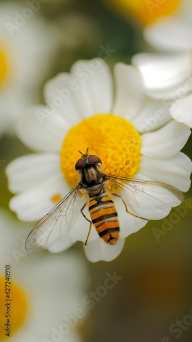 fly on flower