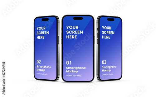 Smartphone Mockup Space Gray | Fully Editable File, Replaceable Screen, Separated Shadow and Background	