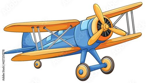Cute vintage aircraft cartoon