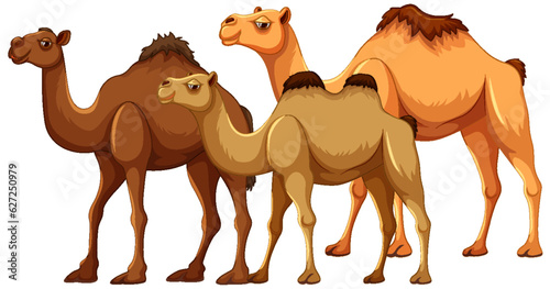 Camel Family Cartoon