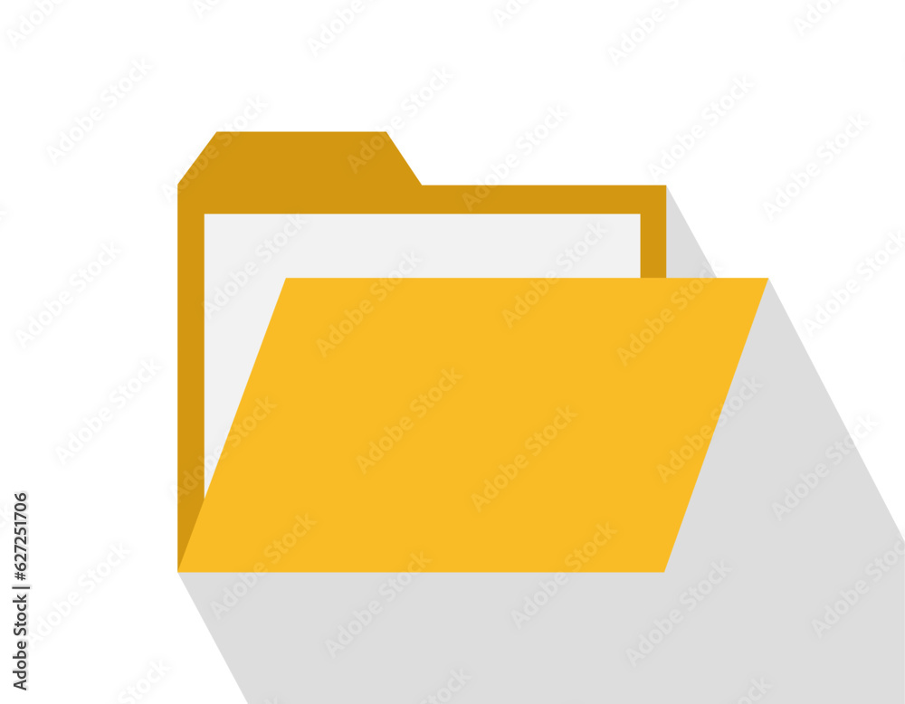 folder opened icon, simple, vector illustration folder opened icon, simple, vector illustration
