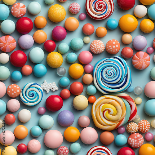 Candy cute repeat pattern  © Roman