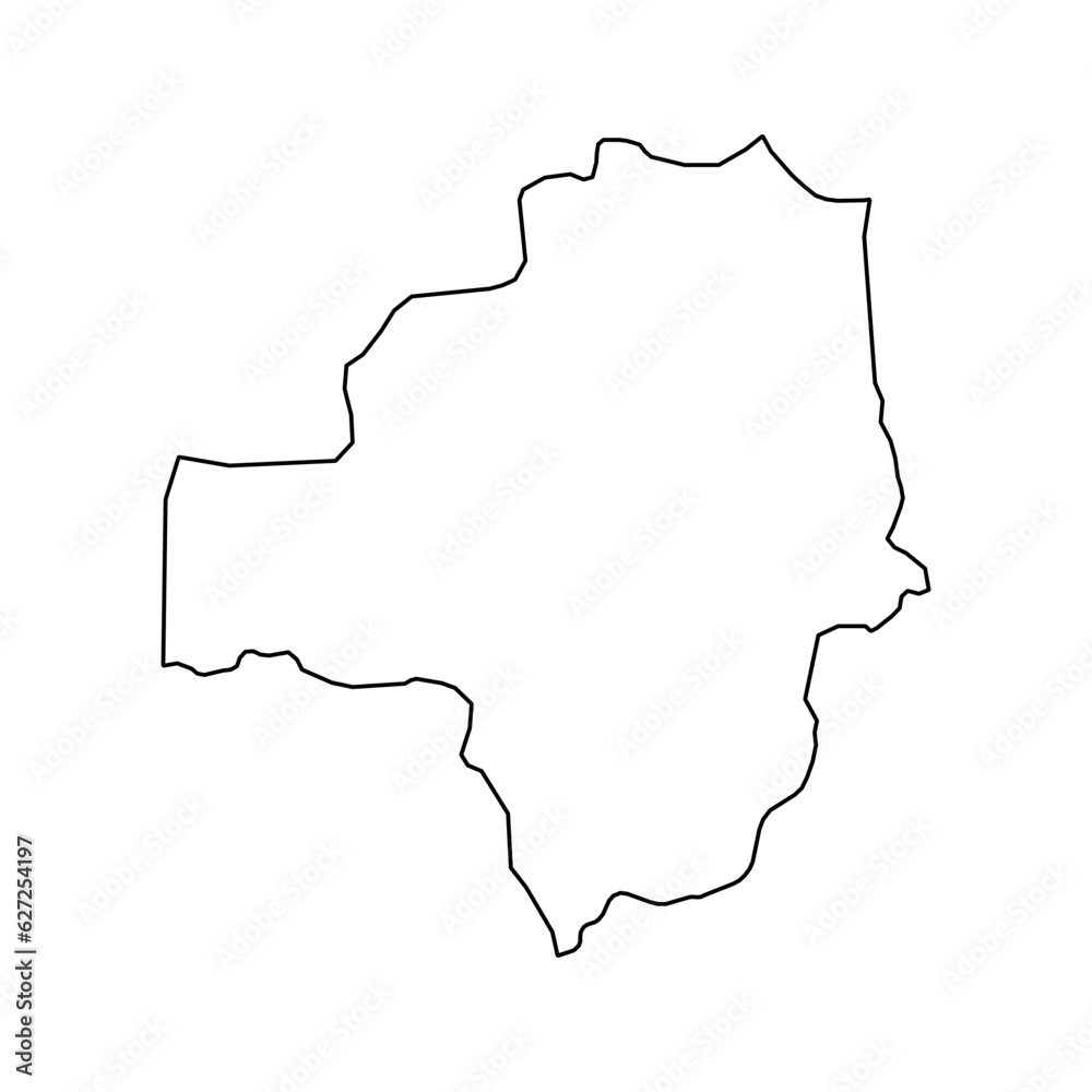 Zamfara state map, administrative division of the country of Nigeria. Vector illustration.