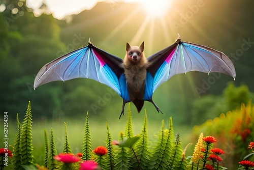 bat in the sky