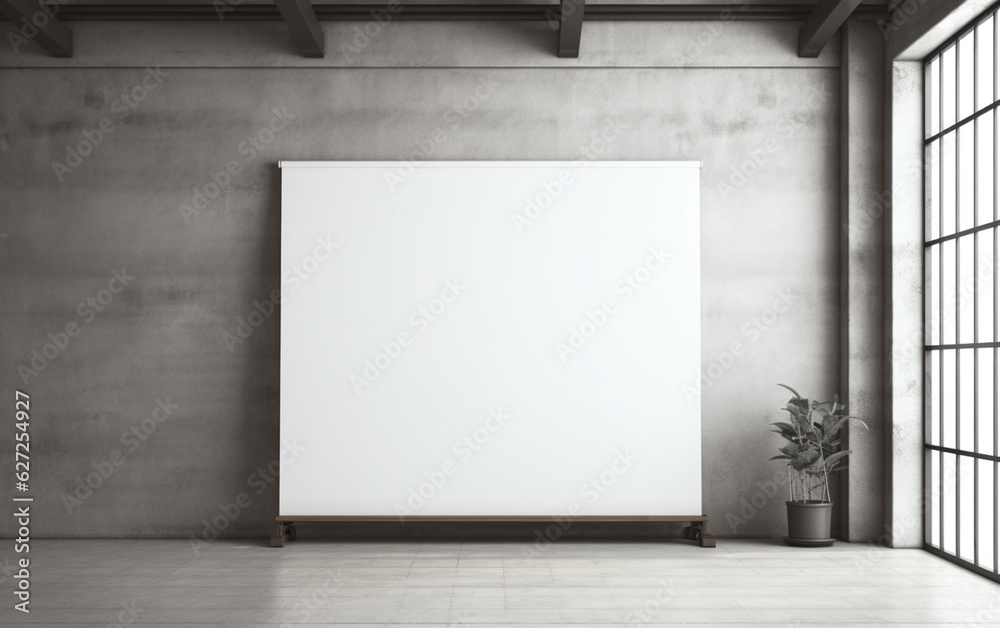 blank roll up banner display stands loft interior. Roll up blank white banner blank roll up banner display stands loft interior. Roll up blank white banner