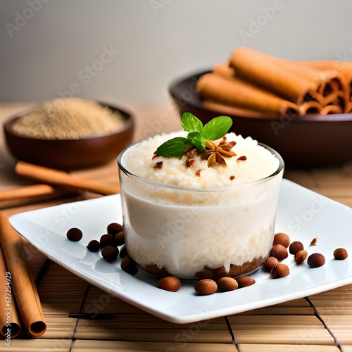 vanilla cream with chocolate