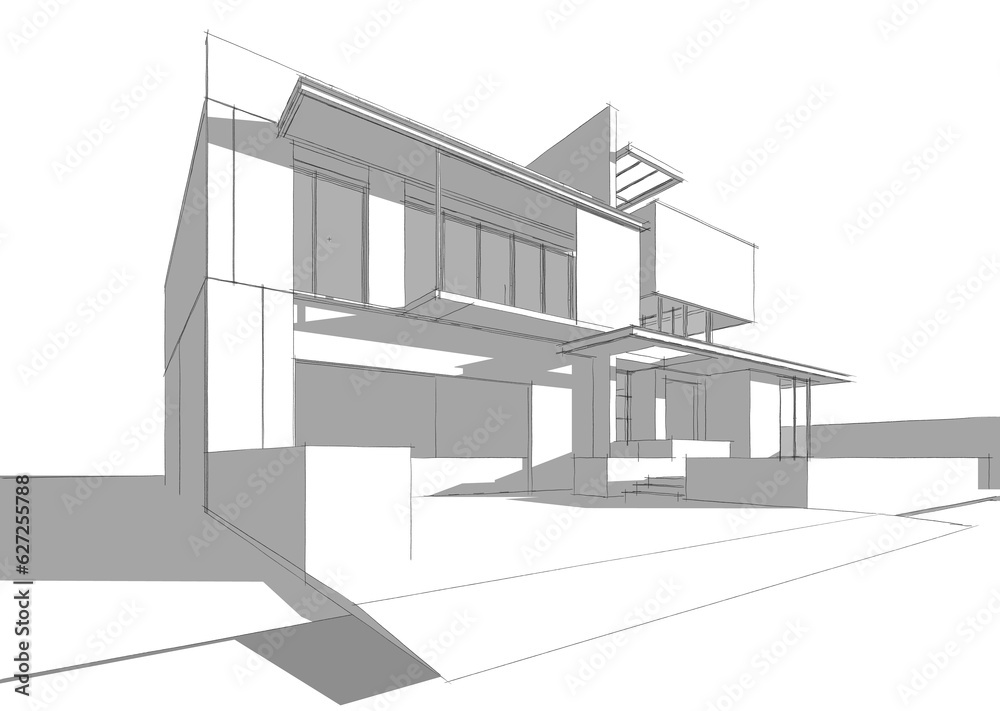 house building sketch architecture 3d house building sketch architecture 3d