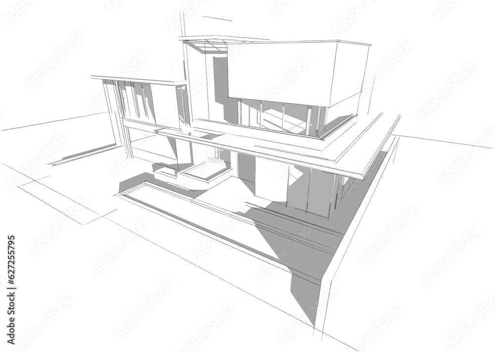 house building sketch architecture 3d house building sketch architecture 3d