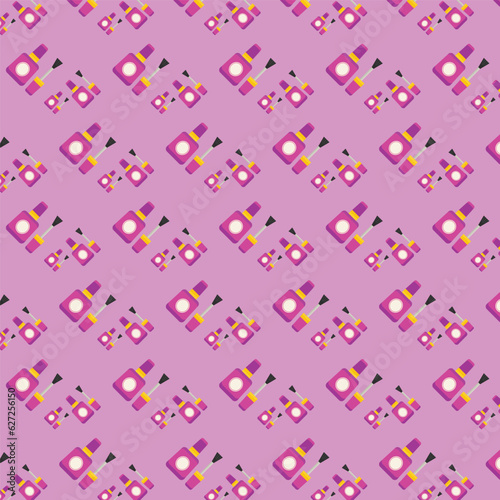 Pink Cosmetic Seamless Pattern Background