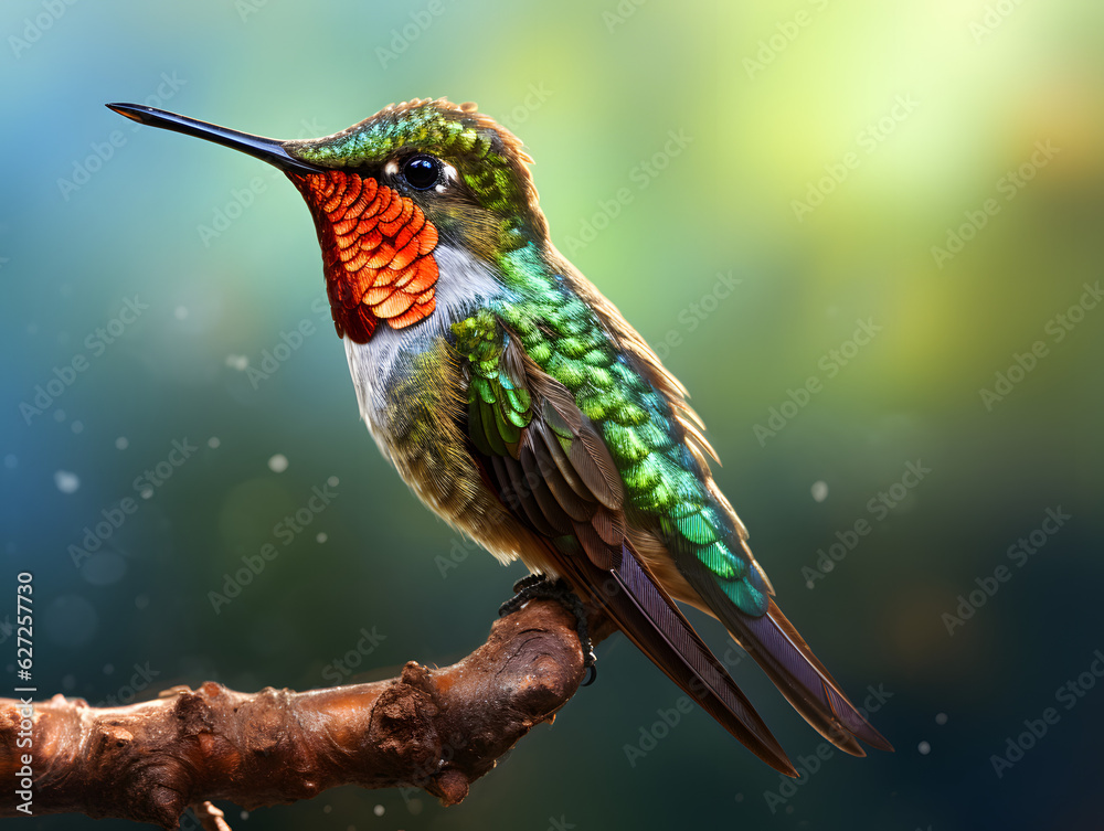 Obraz premium hummingbird on a branch