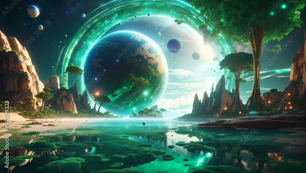 Obraz premium Amazing Planets of the Cosmos