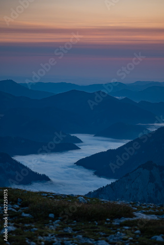 Sonnenaufgang im Hochschwab Gebiet