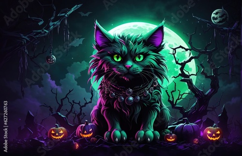 Scary Cat Halloween Theme