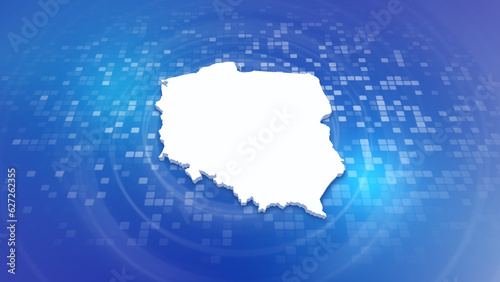 Poland 3D Map on Minimal Corporate Background
Multi Purpose Background with Ripples and Boxes with 3D Country Map
Useful for Politics, Elections, Travel, News and Sports Events
