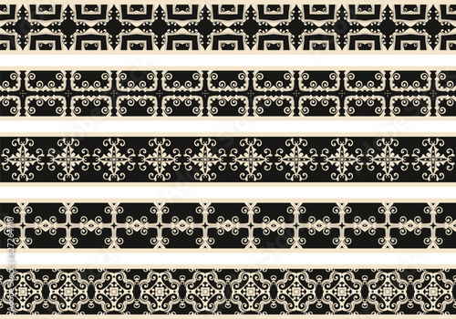 Seamless decorative borders