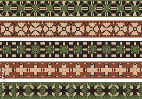 Seamless decorative borders