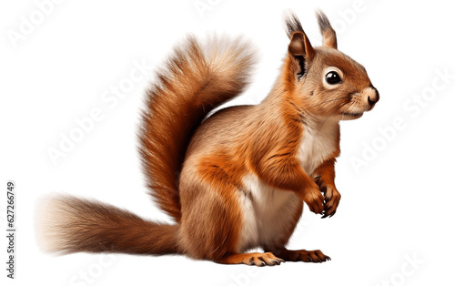 Isolated Squirrel Portraits Multiple Angles and Side Views, Transparent Background. Generative Ai © zainab