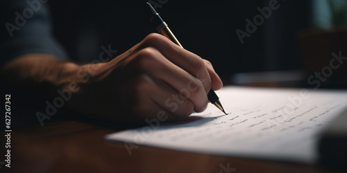 Official Business Contract Signing: Business Person at Contract Signing Ceremony - AI generated