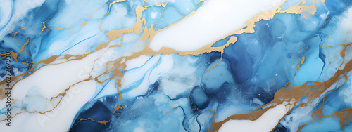 blue marble background with paint splashes texture
