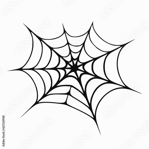 spider web vector illustration isolated on white