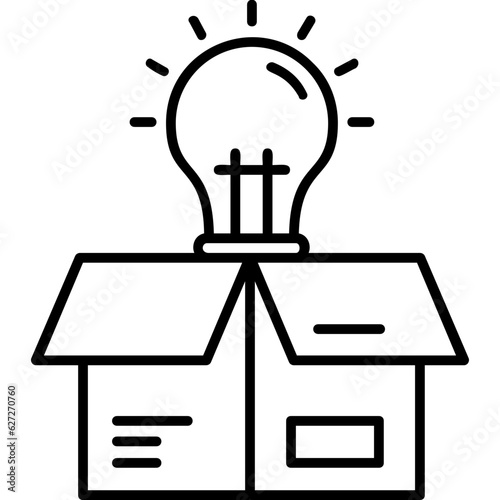 Think outside the box Icon