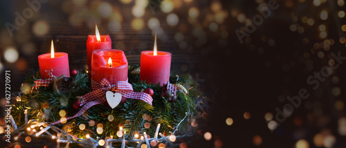 Christmas background with f...