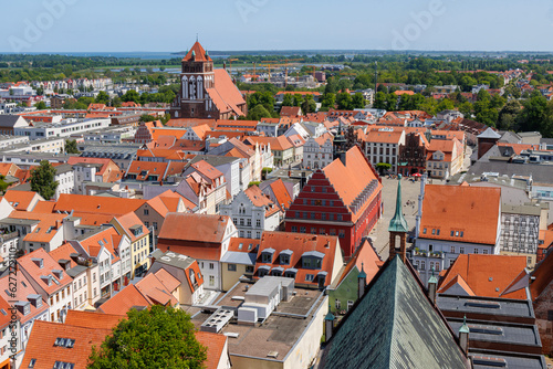 Blick auf Greifswald
