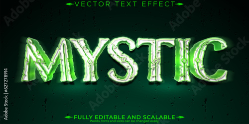 Mystict ext effect, editable pyramid and epic text style